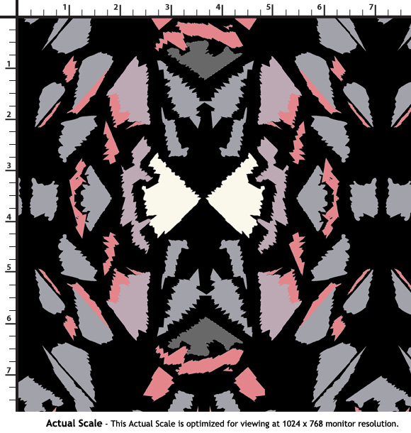 digital printed silk fabric geometric textile print design