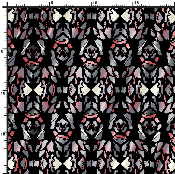 digital printed silk fabric geometric textile print design