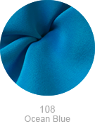 silk fabric ocean blue color