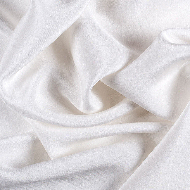 thumbnail image 2 of Textile Station Poly Satin Bridal Fabric - 2 Meters, Silky Crepe Back, 58" Wide - Multicolor 2 of 5