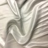 Silk Transparent Metallic Mini Pique Fabric, 19mm, 44", Aqua Grey Color By The Yard