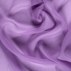 Silk Crinkle Chiffon Fabric, Lavender, Purple, Mauve - SilkFabric.net