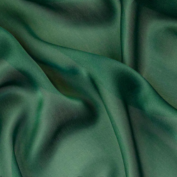 Silk Satin Chiffon Fabric, Green - SilkFabric.net