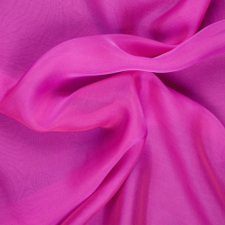 Silk Satin Chiffon Fabric, Pink - SilkFabric.net