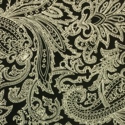 Printed Silk 4 Ply Crepe Fabric, Paisley Print, 40mm, 44", Design #13571