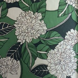 Printed Silk Charmeuse Fabric, Floral Print, 19mm, 54", Design #13581