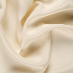 Silk 2 Ply Crepe Fabric, Cream, Ivory, Ecru - SilkFabric.net