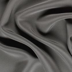 Silk 2 Ply Crepe Fabric, Gray, Silver, Charcoal - SilkFabric.net