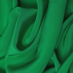 Silk 2 Ply Crepe Fabric, Green - SilkFabric.net