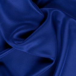 Silk Crepe de Chine (CDC) Fabric, Blue, Navy - SilkFabric.net
