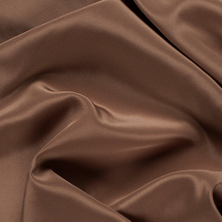 Silk Crepe de Chine (CDC) Fabric, Brown, Tan - SilkFabric.net