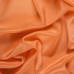 Silk Crepe de Chine (CDC) Fabric, Coral, Peach, Orange - SilkFabric.net