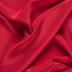 Silk Crepe de Chine (CDC) Fabric, Red - SilkFabric.net