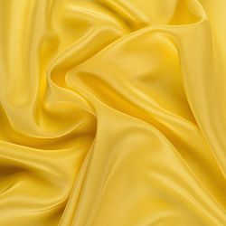Silk Crepe de Chine (CDC) Fabric, Yellow, Gold - SilkFabric.net