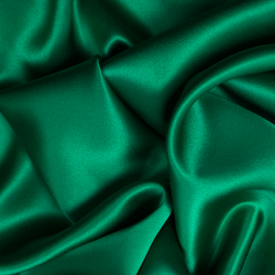 Silk Charmeuse Fabric, Green - SilkFabric.net