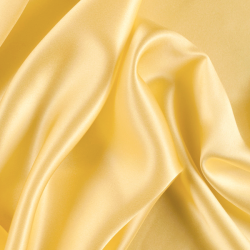 Silk Charmeuse Fabric, Yellow, Gold - SilkFabric.net