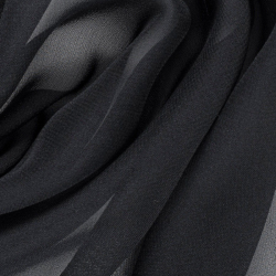 Silk Heavy Chiffon Fabric, Black - SilkFabric.net