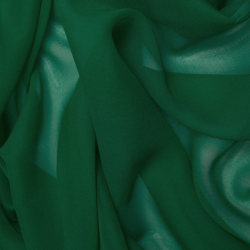 Silk Chiffon Fabric, Green - SilkFabric.net