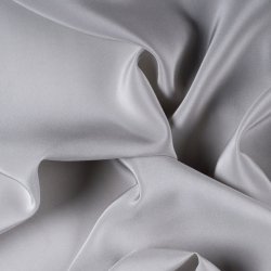 Silk Crepe de Chine (CDC) Fabric, 16mm, 44", Grey By The Yard