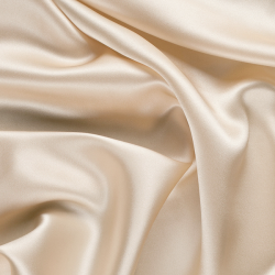 Silk Double Face Charmeuse Fabric, Cream, Ivory, Ecru - SilkFabric.net