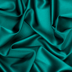 Silk Double Face Charmeuse Fabric, Aqua, Teal - SilkFabric.net