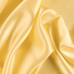 Silk Double Face Charmeuse Fabric, Yellow, Gold - SilkFabric.net