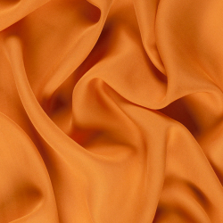 Silk Double Georgette Fabric, Coral, Peach, Orange - SilkFabric.net