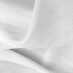 Silk Hammered Satin Fabric, White - SilkFabric.net