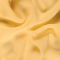 Silk Heavy Georgette Fabric, Yellow, Gold - SilkFabric.net
