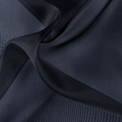 Silk Organza Fabric, 8mm, 44", Dark Navy Color