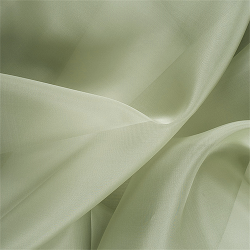 Silk Organza Fabric, Green - SilkFabric.net