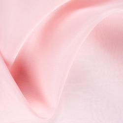 Silk Organza Fabric, Pink - SilkFabric.net