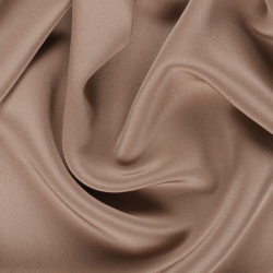 Silk Satin Back Crepe Fabric, Brown, Tan - SilkFabric.net