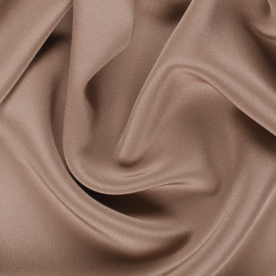 Silk Stretch 4 Ply Crepe Fabric, Brown, Tan - SilkFabric.net