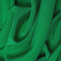 Silk Stretch 4 Ply Crepe Fabric, Green - SilkFabric.net