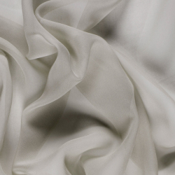 Silk Span Chiffon Fabric, Gray, Silver, Charcoal - SilkFabric.net