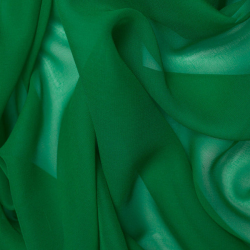 Silk Stretch Chiffon Fabric, Green - SilkFabric.net