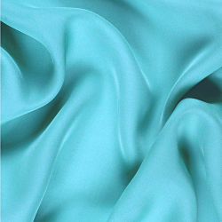 Silk Stretch Double Faced Georgette, Aqua, Teal - SilkFabric.net