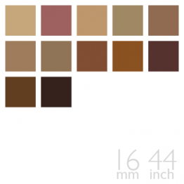 Silk Charmeuse, 16mm, 44" - (Brown / Tan Group, 12 Colors)