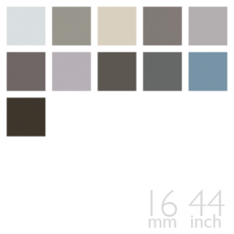 Silk Twill, 16mm, 44" - (Gray / Silver / Charcoal Group, 11 Colors)