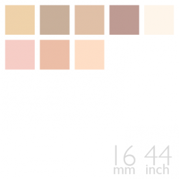 Silk Charmeuse, 16mm, 44" - (Nude / Skin / Beige Group, 8 Colors)