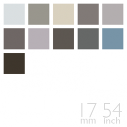 Silk Twill, 17mm, 54" - (Gray / Silver / Charcoal Group, 11 Colors)