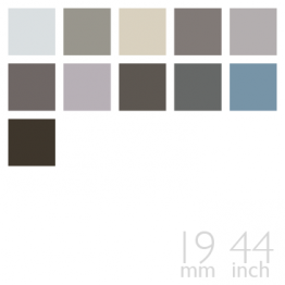 Silk Charmeuse, 19mm, 44" - (Gray / Silver / Charcoal Group, 11 Colors)