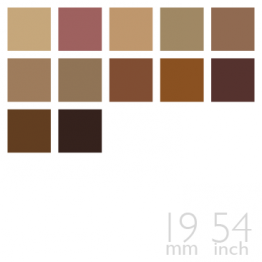 Silk Charmeuse, 19mm, 54" - (Brown / Tan Group, 12 Colors)