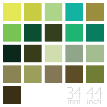 Silk Barathea Fabric, Green Color Group
