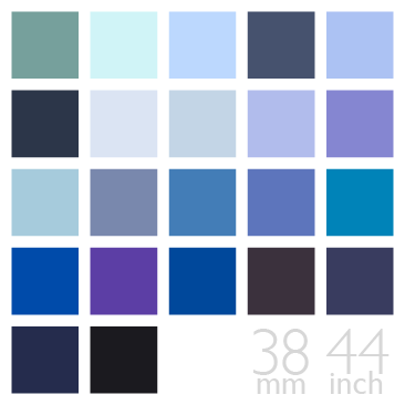 Silk Double Face Georgette Fabric, Blue, Navy Color Group