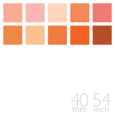 Silk 4 Ply Crepe Fabric, Coral, Peach, Orange Color Group