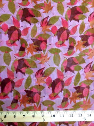 Printed Silk Chiffon Fabric, Floral Print, 8mm, 54", Design #13562
