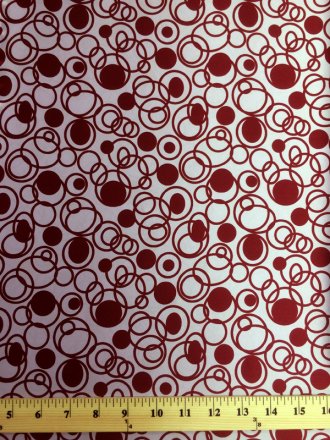 Printed Silk Charmeuse Fabric, Dot Print, 19mm, 54", Design #13551