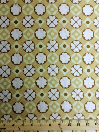 Printed Silk Charmeuse Fabric, Geometric Print, 19mm, 54", Design #13560